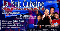 visuel nuit Cubaine du samedi 28 octobre 2017